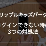 リップルキッズパークにログインできない！3つの対処法と問い合わせ方法