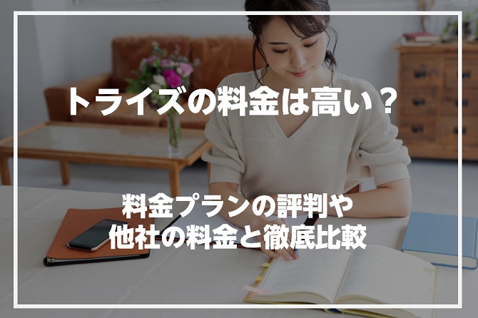 トライズの料金は高い？料金プランの評判や他社の料金と徹底比較