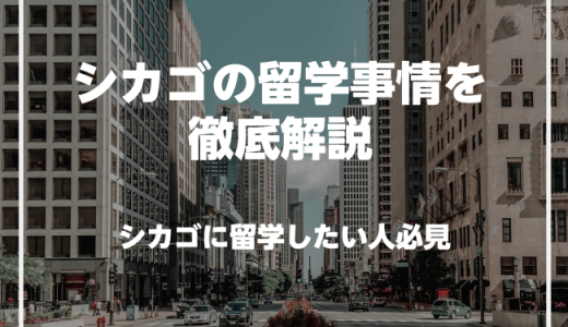 アメリカのシカゴで英語を学びたい人必見！シカゴの留学事情を徹底解説