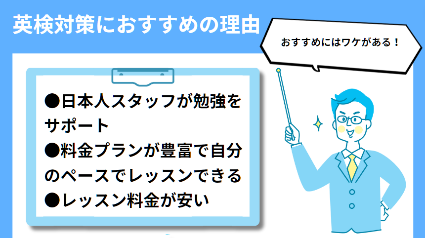 エイゴックス英検対策におすすめの理由